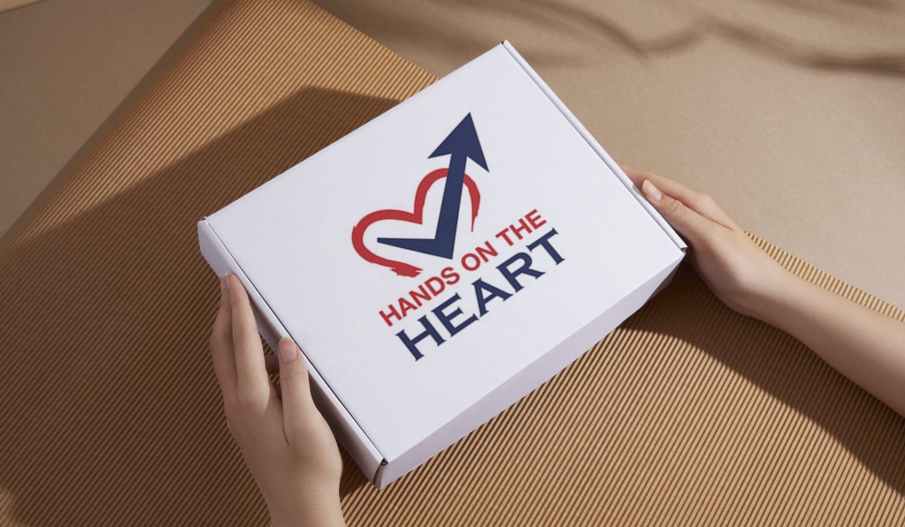 Hands on the Heart - Custom Branded Packaging by Brandfinest
