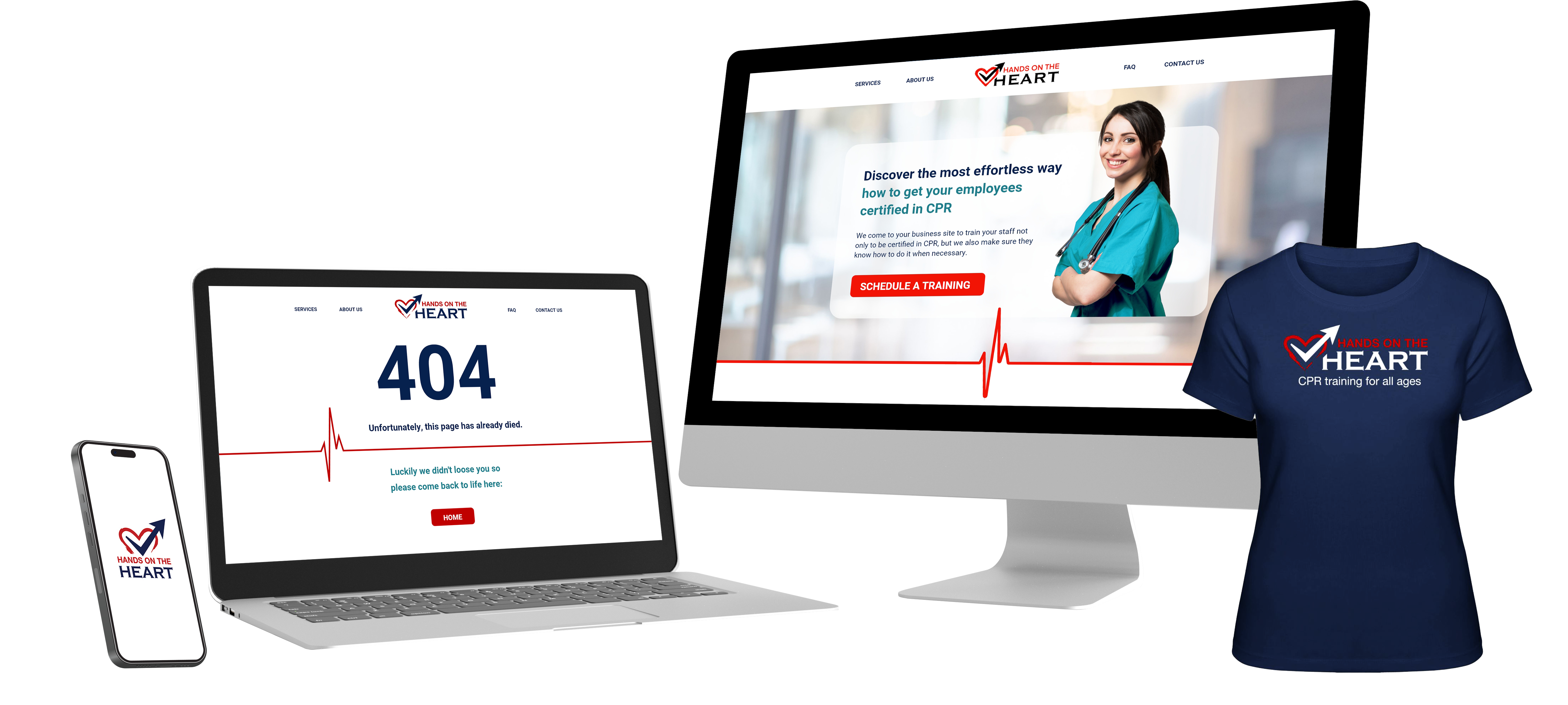 Hands on the Heart CPR Certification Brand Design by Brandfinest
